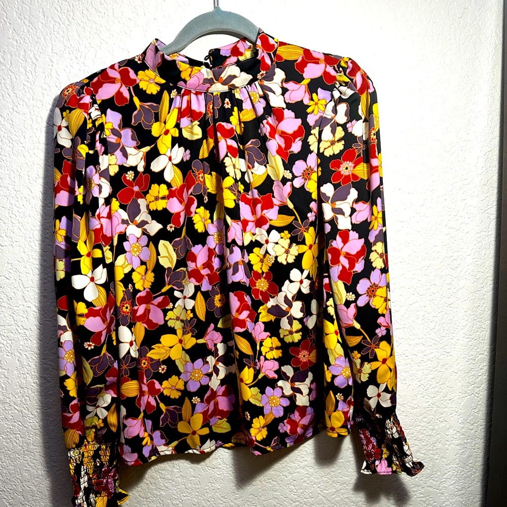 Who What Wear from target /colorful, bright blouse XL